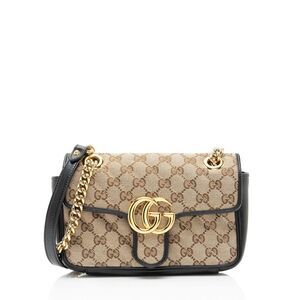 Gucci Matelasse GG Canvas GG Marmont Small Flap Bag
